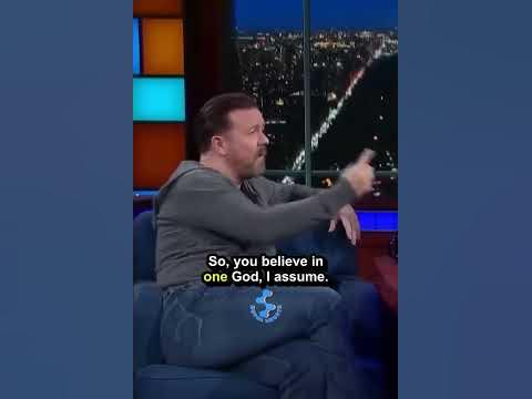 Ricky Gervais On Religion [Stephen Colbert, 2017] {Full video Link in