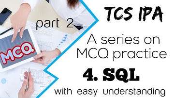 TCS Xplore 2023 ( iON proctored Assessment ) - MCQ on SQL part 2 clear concept#tcs #tcsxplore #tcs