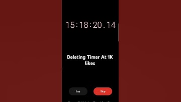 Deleting timer at 1K likes