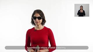 UDHR Article 18. Freedom of Thought – Mariam Mikiashvili, inclusive teacher