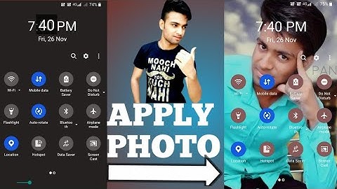 How to Apply Photo In Notification Panel In Any Android Devices?