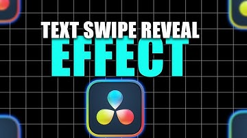 How To Make TEXT SWIPE Reveal Effect In Davinci Resolve 19