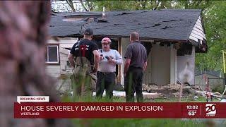 'Big kaboom': Explosion severely damages home in Westland, no one hurt