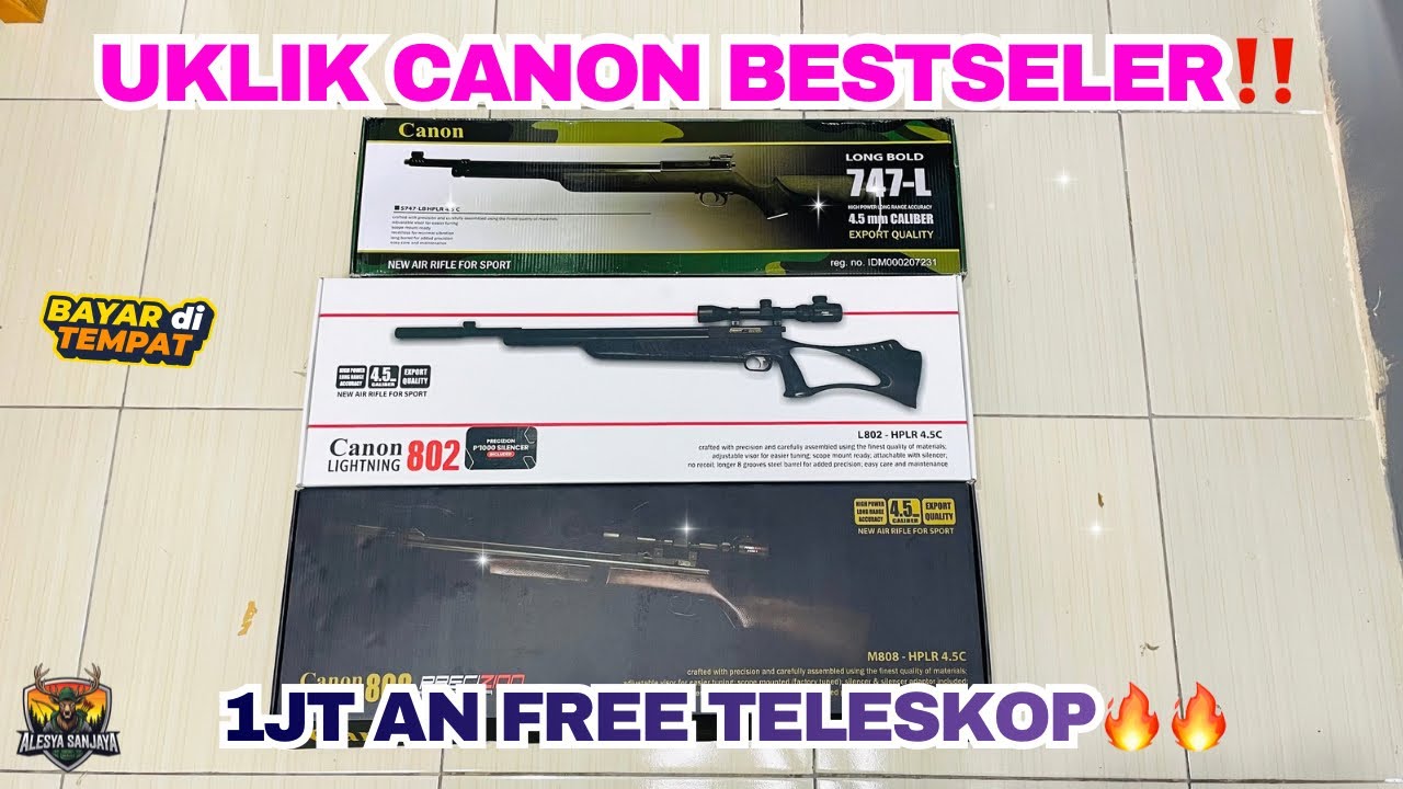 3 SERI UKLIK CANON TERBAIK⁉️UKLIK RASA PCP POWER KUAT JARAK JAUH🔴