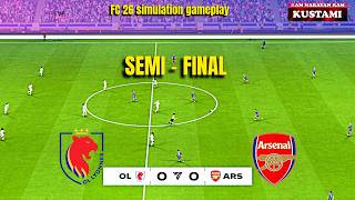 🔴OL Lyonnes vs Arsenal || UCL Semi Final Showdown || FC 26 Simulation Gameplay