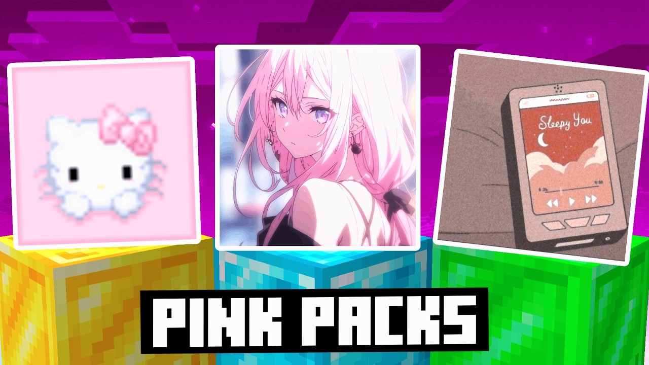 Top 5 Pink Pvp Texture Packs For Minecraft Bedrock! (FPS BOOST) - YouTube