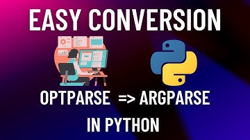 Easily Convert Optparse to Argparse Python