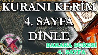 Kuran 4. Sayfa Kuranı Kerim 4. Sayfa Bakara Suresi 4. Sayfa