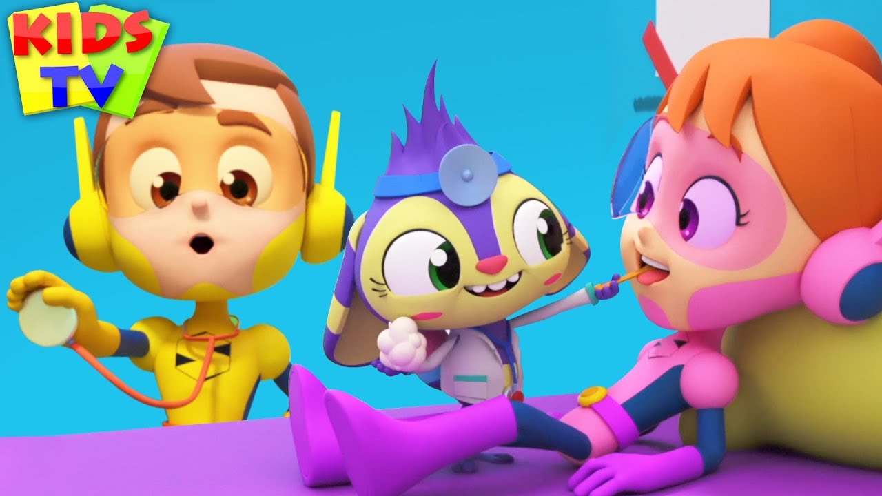 3ds Going To The Doctor | Super Supremes Cartoons + More Nursery Rhymes for Kids