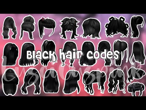 Aesthetic Black hair Codes for Roblox/Bloxburg - YouTube