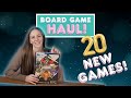 20 new games  board game haul  vacation vlog