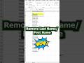 Remove Last Name / First Name From Ms Excel Worksheet ✓👌 How to Remove Duplicate Data 👌#excel