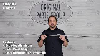 OPGI Product Spotlight: 1968-1969 El Camino Upper and Lower Tailgate Moldings OPGI Product Spotlight: 1968-1969 El Camino Upper and Lower Tailgate Moldings