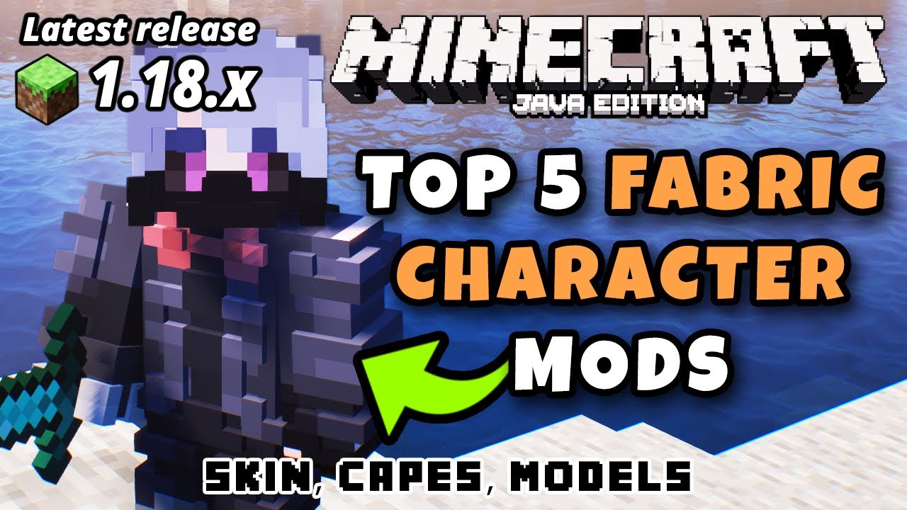 amazing & aesthetic minecraft mods for java edition 1.16.5/1.18.2 (more player  models, zawa & pops!) 