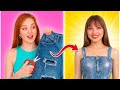 高級 VS 安価な服のハック || 怠け者のための天才的ハック by 123 GO! SCHOOL