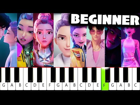 All 9 Kpop Demon Hunters Songs - Beginner Piano Tutorial