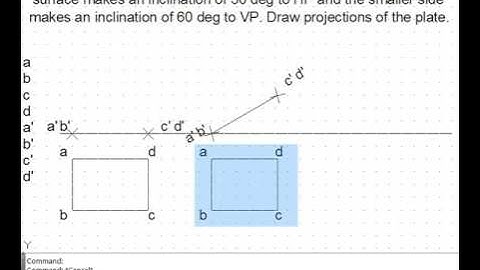 Projections of Planes Example 2 projections of oblique plane