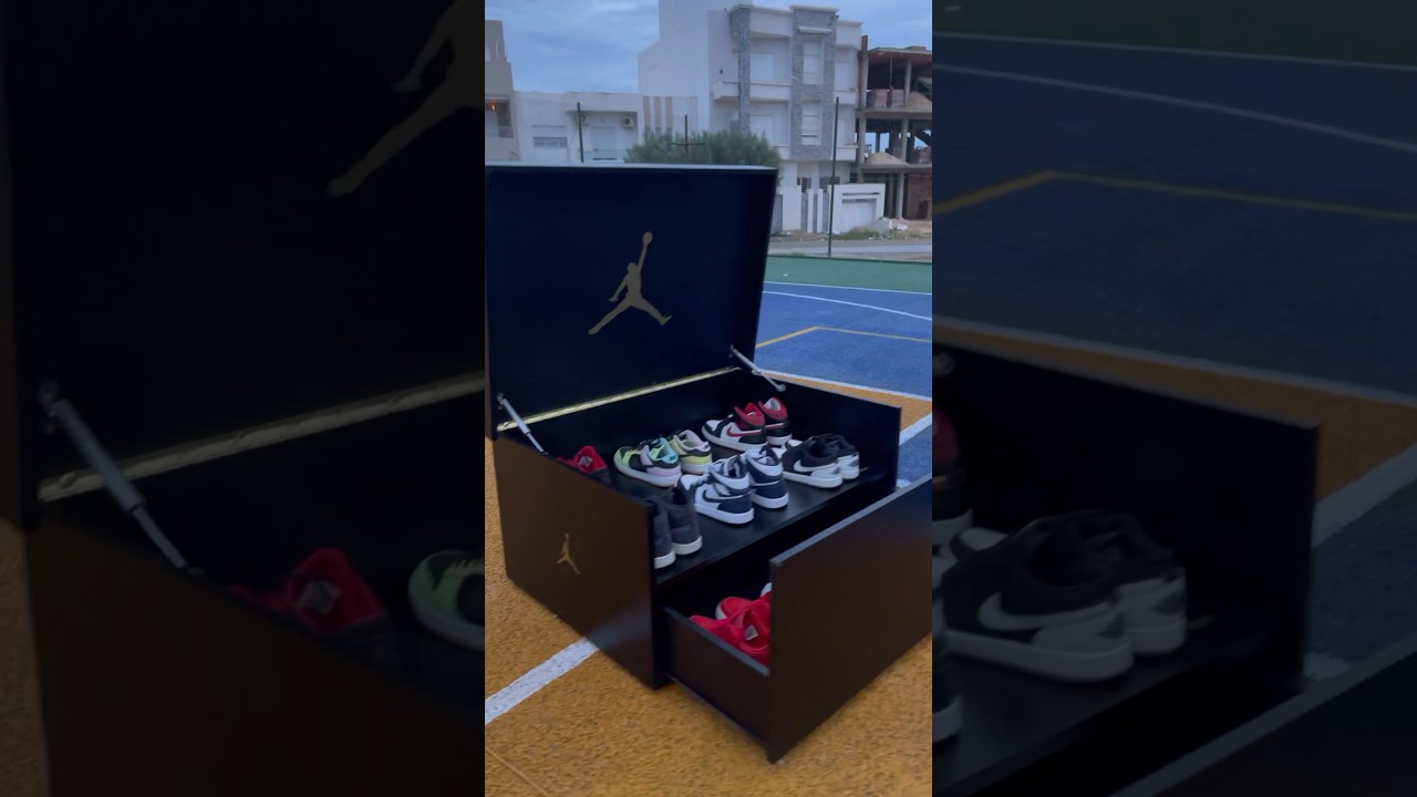 Jordan shoes storage box - Black matt 🇹🇳