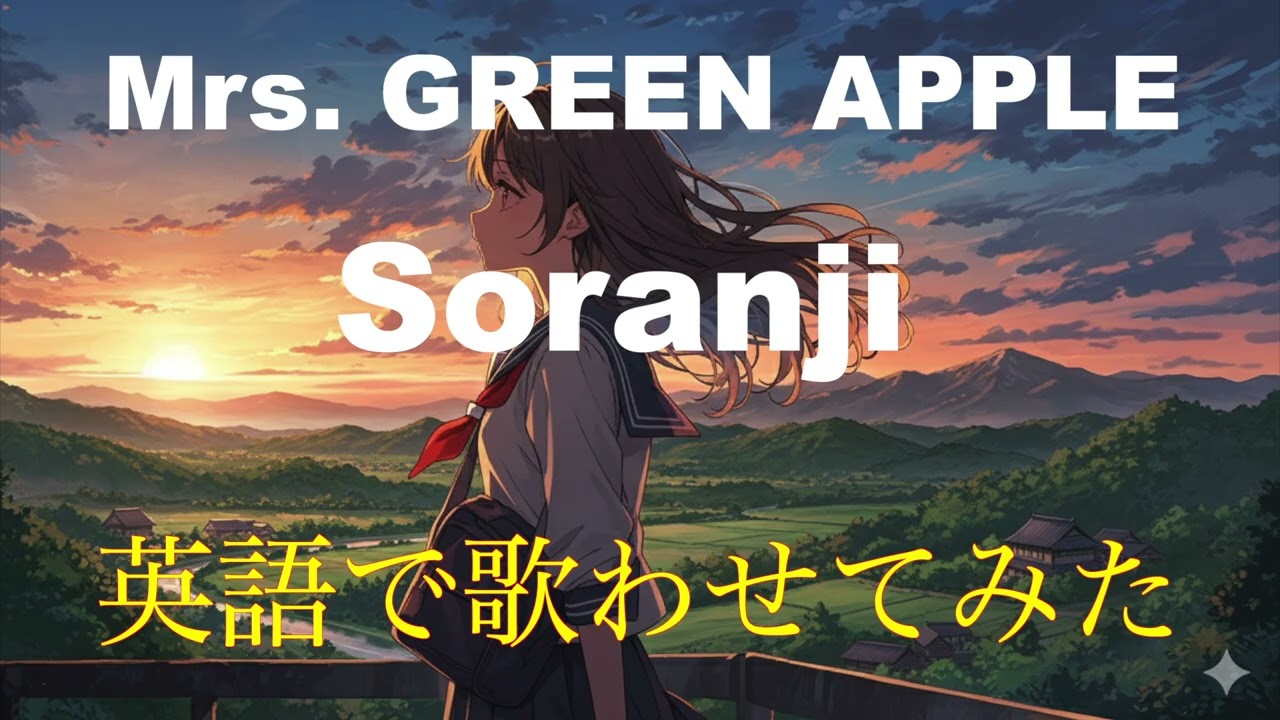 Mrs. GREEN APPLE　Soranji　英語で歌わせてみたJapanes AI Covers J POP