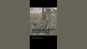 Thumbnail of Russian Soldier Surrendered to Ukrainian FPV Drone With Munition #warinukraine #drone