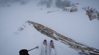 Ski Dropping Rocky Steeps