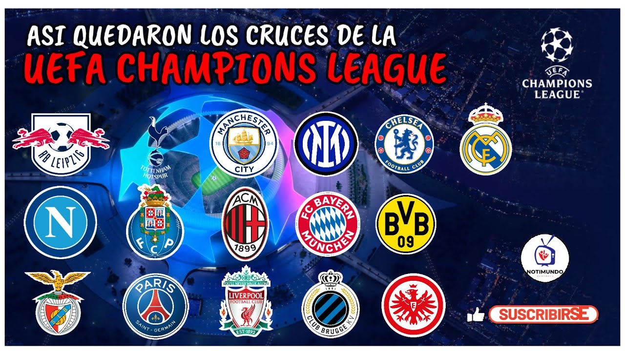 ASÍ QUEDARON LOS CRUCES DE LA UEFA CHAMPIONS LEAGUE ⚽🏆 - YouTube