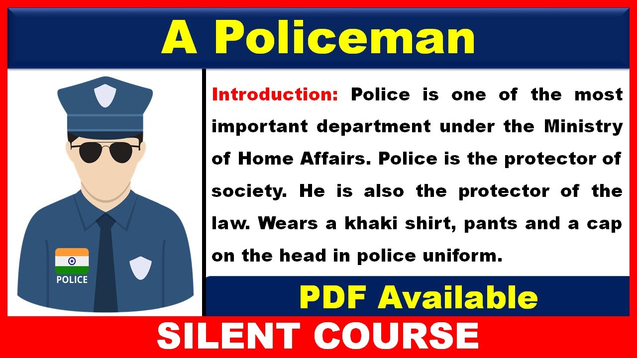 essay on police officer