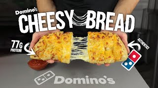 2 Dollar Dominos Cheesy Bread | High Protein Stuffed Breadsticks
