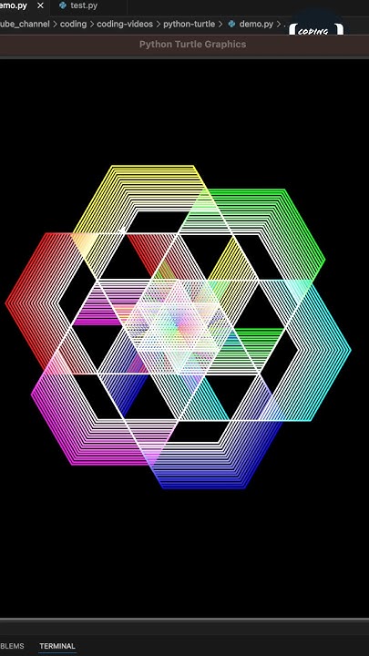 Python Turtle Amazing Graphics - Turtle beautiful graphics 39| New ...