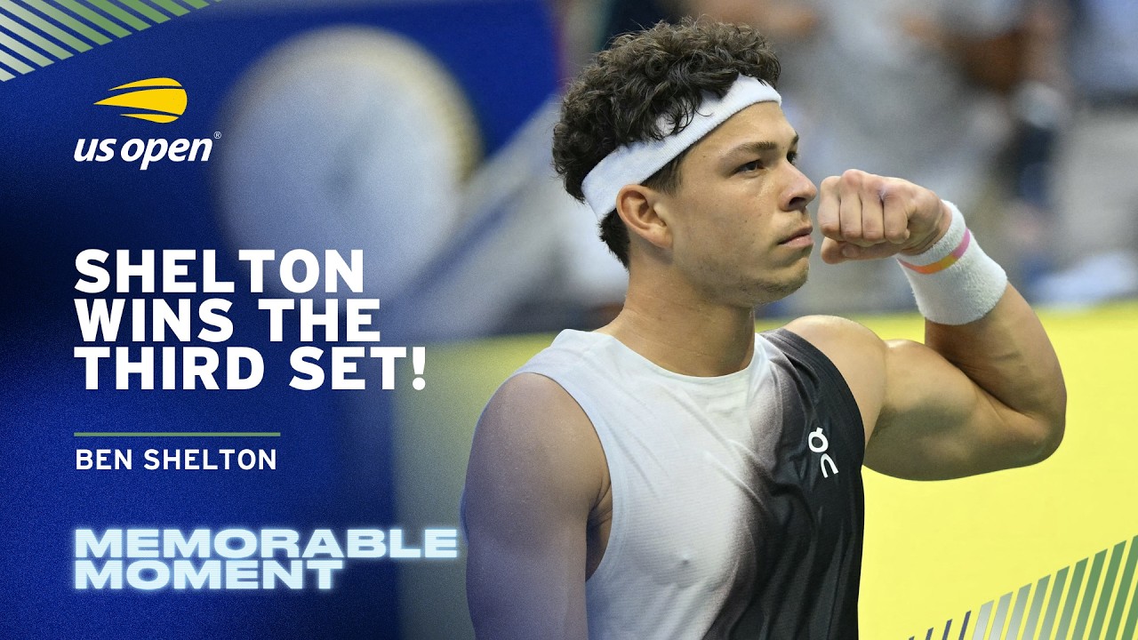 Ben Shelton Wins the Third Set in the Final! | 2026 US Open
