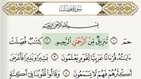 سورة فصلت بي صوت جميل من القران وبي قراءه مجوده و مع التتبع