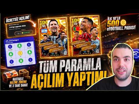 BUGÜN GELENLER🔥 BEDAVA AÇILIM ve KAMPANYALI AÇILIM 🎁HAZİNE ZİNCİRİ ⚽eFootball 2026 Mobile