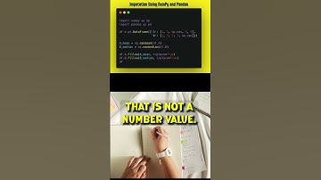 Imputation Using NumPy and Pandas | Data Science Interview Questions | Machine Learning