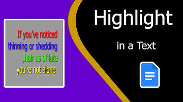 How To Highlight Text in Google Docs