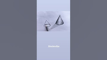 Super Easy 3D Cone Drawing Trick!