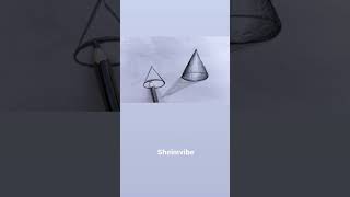 Super Easy 3D Cone Drawing Trick!