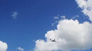 Airplane across sky | Copyright Free | stock | creative commons videos screenshot 4