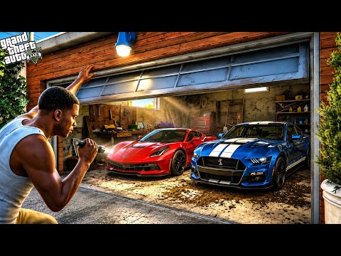 Franklin Found Rare Abandoned Cars Inside Secret Garage || Gta 5 
