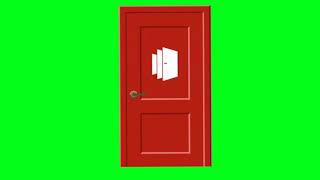 Green Screen Door Animation |Free|