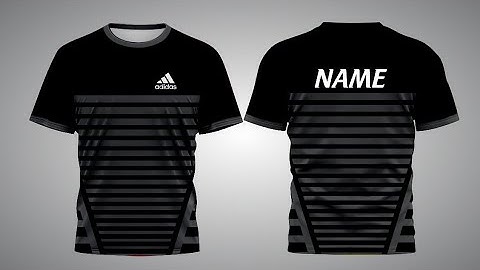 Shirt Design In Coreldraw 2020 Black And Gray Colours Combination