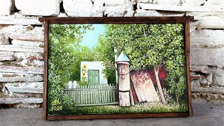A PAINTING ON A PROPOLISED CANVAS.