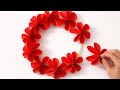 DIY Paper Flower Wreath | Making a Handmade Mother's Day Wall Decoration Gift can be easy