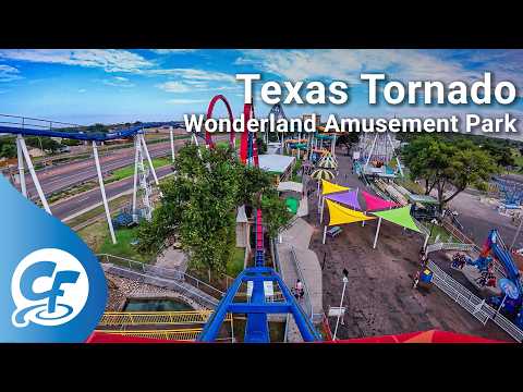 Texas Tornado front seat on-ride 4K POV Wonderland Amusement Park