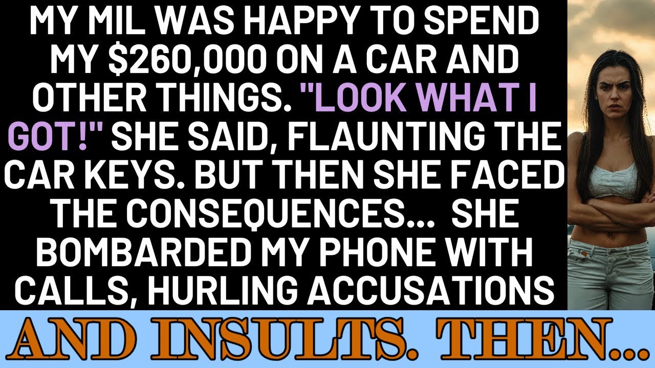 She enjoyed using my $260,000 for a car and other purchases, but later had to deal with the fallout.