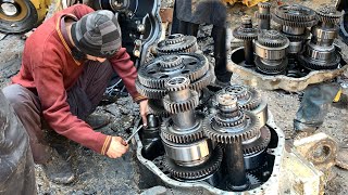 Caterpillar 140H Grader Transmission Rebuilding || Restoration Cat 140 Grader Transmission ||