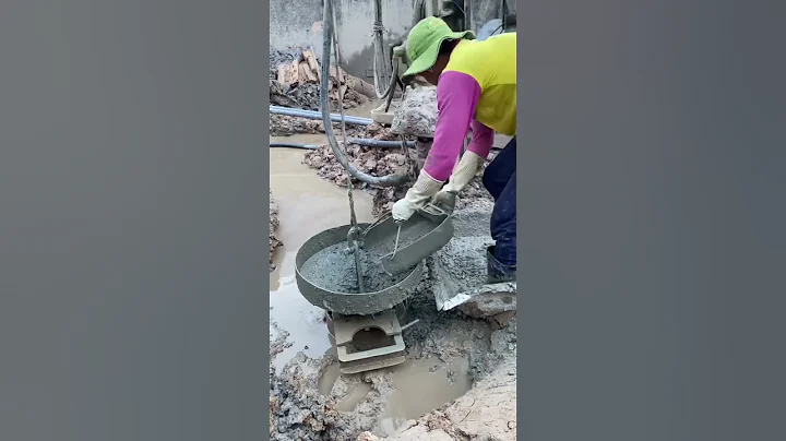 Pouring concrete into bored piles | LQĐ #shorts #construction #constructiontips #building