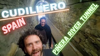 Walking through the "Piñera River Tunnel" 🚶♂️ – CUDILLERO, Asturias, Spain 🌊⛪