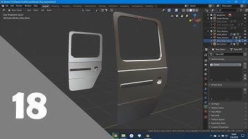 Blender 2.8 Car Modeling Tutorial - Part 18 (Rear Doors)