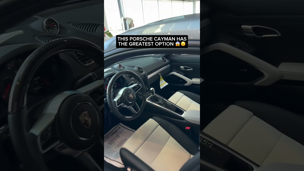 This Porsche Cayman Has The Greatest Option Ever 