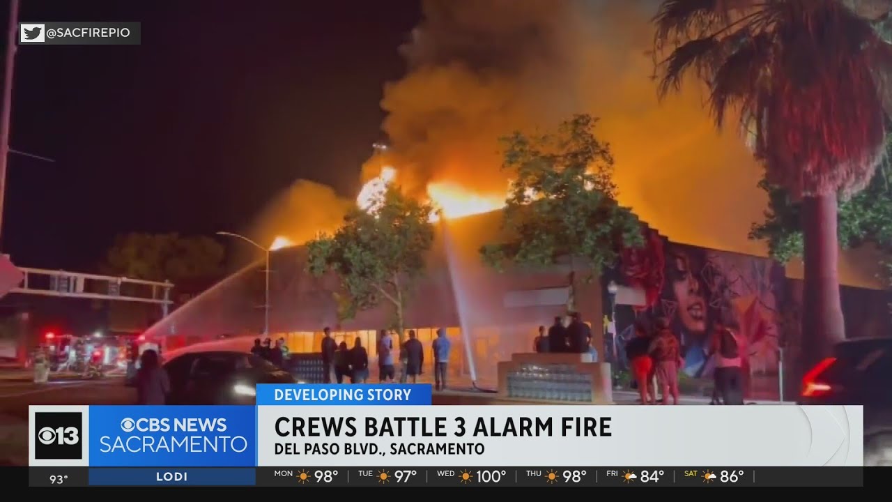 Casa Bella furniture on Del Paso Boulevard catches fire
